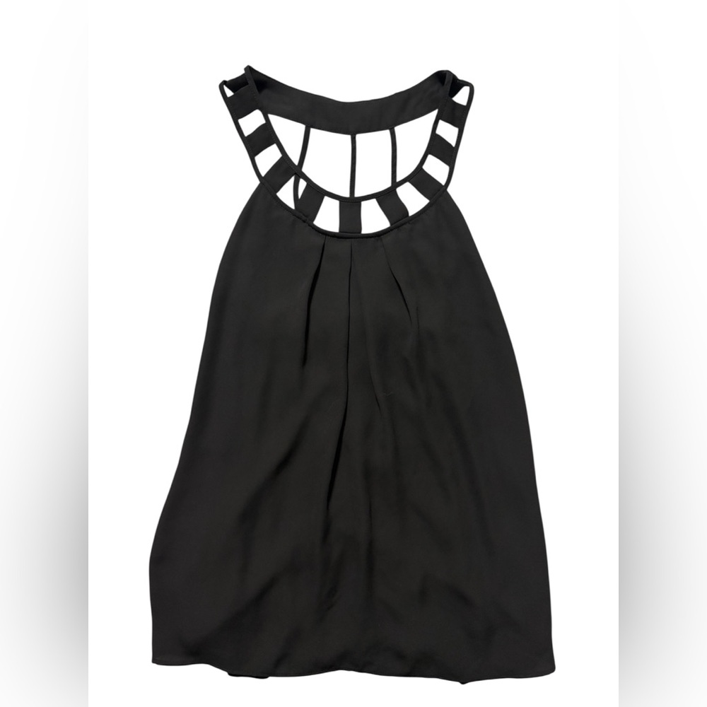 Express Black Flowy Sleeveless Tank Top